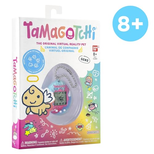 Bandai - Tamagotchi originale Angel Lace - Animale elettronico virtuale con schermo a colori - Giocattolo animale interattivo - Lacci Angelo - Giocattolo per bambini dagli 8 anni in su - 46161 - Gadget - Immagine 6