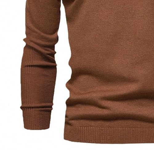 JEKE-DG Men's Fashion Knit Basic Pullover Slim Fit Solid Dress Sweater Turtleneck Long Sleeve Fall Winter Sweaters2