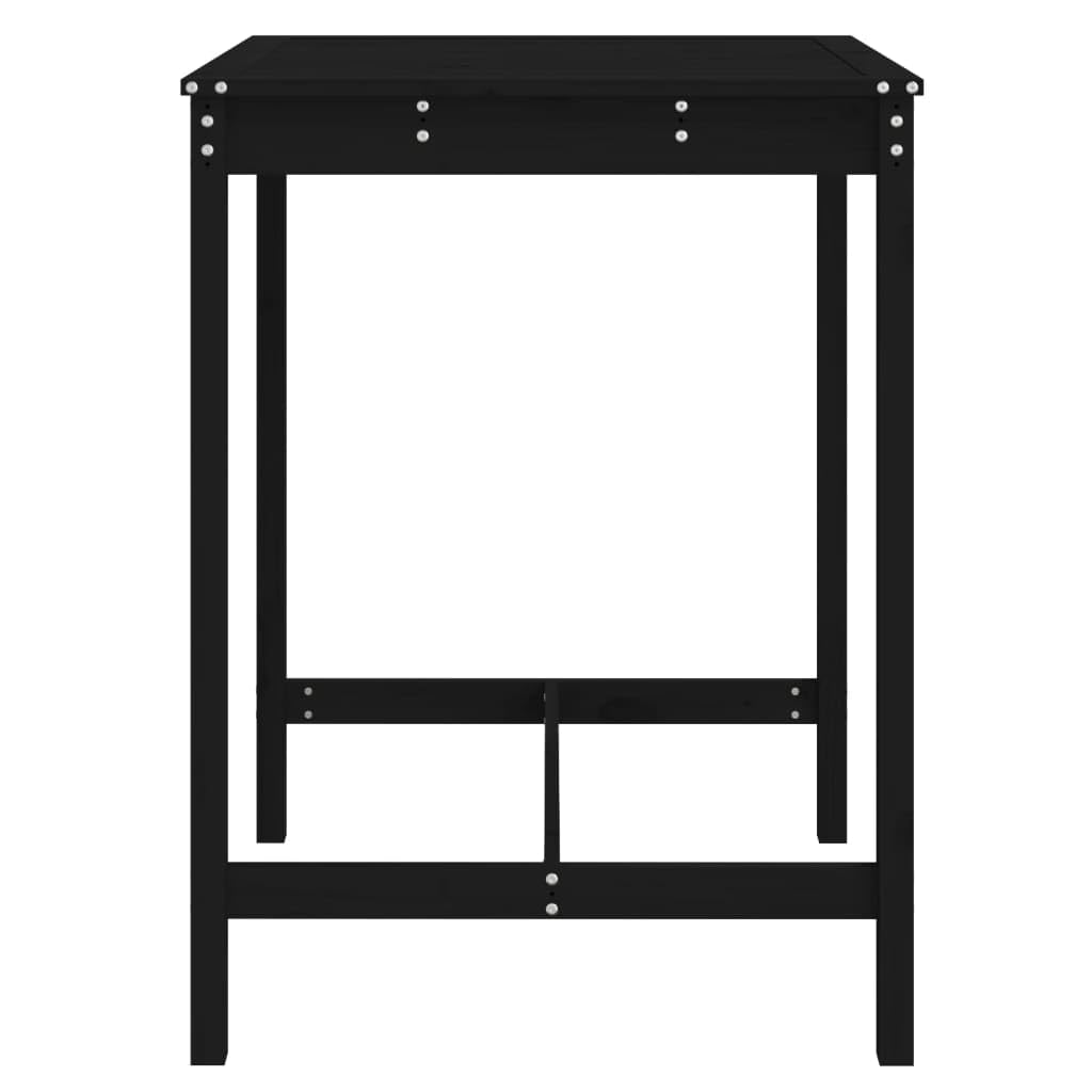 Générique Stół ogrodowy z litego drewna sosnowego 82,5x82,5x110 cm | Stabilna rama, wytrzymała góra, na taras balkonowy, instrukcja montażu w zestawie