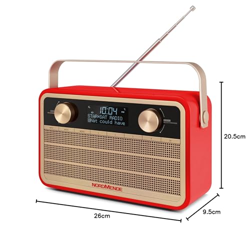 Kofferradio Nordmende Transita 120 tragbares DAB Radio mit Akku und Wecker