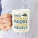Imagen de MUGFFINS taza abuelo con frase Eres un gran padre y un súper en Español