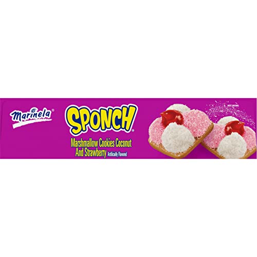 Marinela Sponch Marshmallow Cookies, 4 Packs Per Box #TOP6
