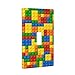 Trendy Accessories Decorative Colorful Bricks Design Print Image Plastic Light Switch Wall Plate Cover (NOT A Decal) Actual Printed Outlet Cover