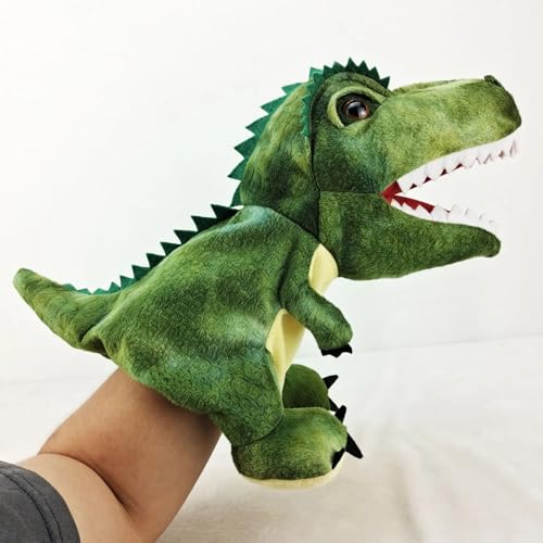 Dinossauro de Mão, Fantoche de Mão Dinossauro de Pelúcia, Brinquedos de Pelúcia, Acessório Educacional, Desenvolvimento Cognitivo (Tyrannosaurus)