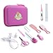 Trousse de soin Bébé Naissance by KAILEXBABY,Set de Toilette pour Bébé,10 Accessoires bébé fille (pink)