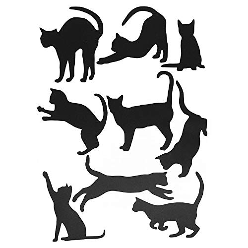 Vinilo Decorativo de Gatos Negros para Pared 36 PCS miniatura 1