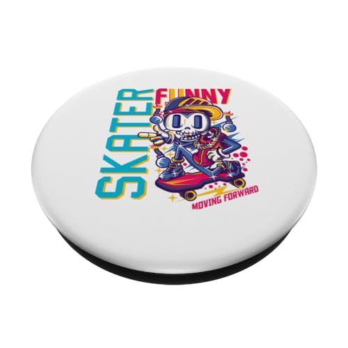 Skateboard | Skate | Planche | Cadeau pour Skateur PopSockets PopGrip Interchangeable – vue 2