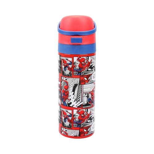 Image of Spider-Man Comic Panels 24 Oz Stainless Steel Water Bottle