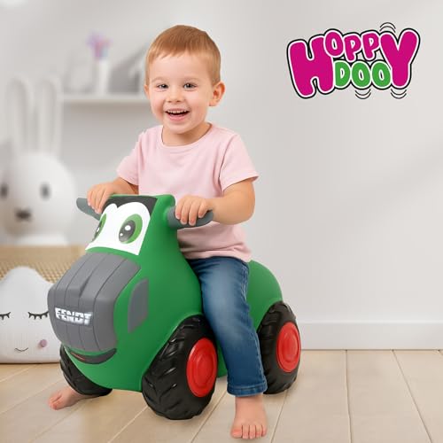 JAMARA 460598 Fendt H&uuml;pftraktor HoppyDoo - Spielzeug f&uuml;r Kinder, H&uuml;pfspielzeug Baby Indoor/Outdoor, Geschenk f&uuml;r Kids, Gartenspielzeug, Bouncy, Pflegeleicht, BPA frei, mit Pumpe