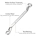 HARFINGTON Offset Extra Long Box End Wrench 14 x 15 mm Metric 12 Point 75 Degree Offset Double End Box Ratcheting Wrench Carbon Steel Polished Long Spanner Tools