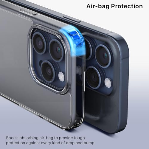 Image of ExpressB Back Cover for iPhone 15 Pro | Minimal Protect | Ultra Thin Anti Scratch Matte Finish Case for iPhone 15 Pro (Clear /Hard Back)