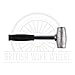 British Wire Wheel 4lb Lead Hammer for Knock Off Wheels - Lead Alloy Non-Marring Automotive Dead Blow Hammer | Perfect Tool for Knock-Off Spinner Caps for Lowriders and Classic Cars with Wire Wheels