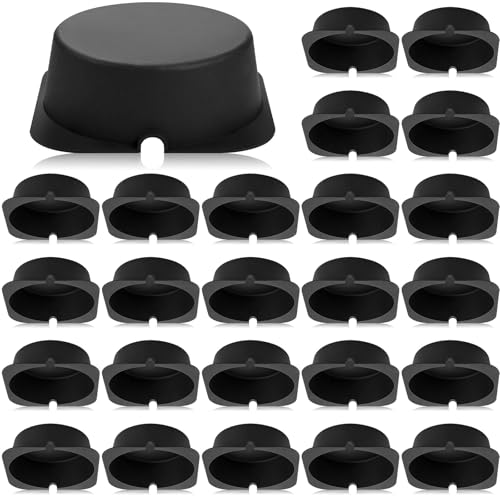 Tuanse 25 Pcs Recessed Light Covers for Attic Insulation Fire Resistant Can Light Covers for 4 5 6 Inch Recessed Lighting Easy Install Reduce Heat Loss & Air Leakage (8.6 x 8.6 x 2.9 Inch Black)