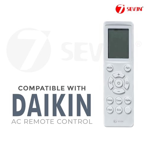 Image of 7SEVEN Compatible with Daikin Ac Remote Original Model 247 Suitable Split, Window and Cassette Air Conditioner and Match Existing Remote Key by Key replicate The Function of Original Remote Control