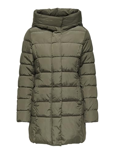 ONLY Damen Steppmantel ONLNewlina Puffer Coat gesteppte Damenjacke mit...