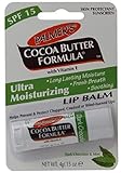Palmer's Cocoa Butter Formula Ultra Moisturizing Lip Balm SPF 15 Dark, Chocolate & Mint 0.15 oz (Pack of 3)