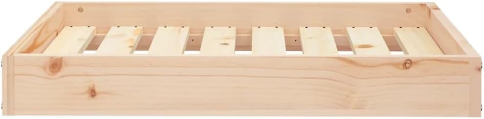 review Rectangular Dog Bed | Solid Pinewood Frame | Aesthetically Pleasing and Sturdy Design | Pet Sofa Lounge | Confortable Rest for Dogs (Natural, Large)