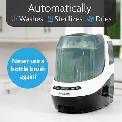 Image of Baby Brezza Bottle Washer Pro - Baby Bottle Washer, Sterilizer + Dryer & Official Detergent Soap Tablets for Baby Brezza Bottle Washer Pro, 120 Tablets