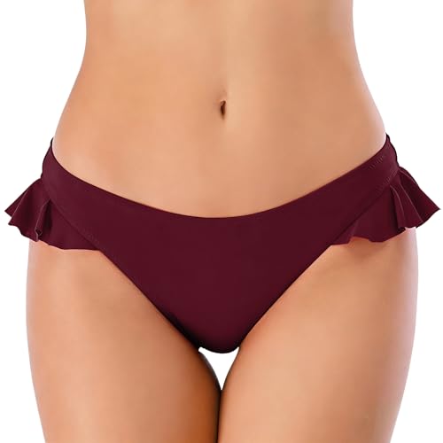 JFAN Bragas de Bikini Mujer Bañador de Cintura Alta con