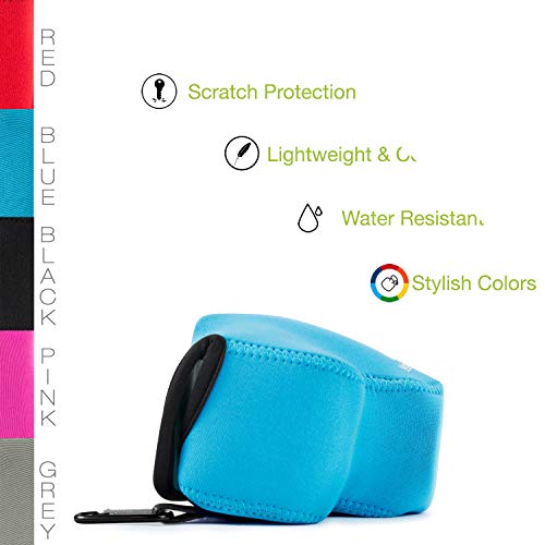 Funda neoprén ultraligera para cámara Nikon COOLPIX B500 azul miniatura 7