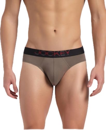 Image of Jockey US07 Men Super Combed Cotton Elastane Stretch Solid Brief with Ultrasoft Waistband
