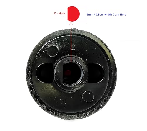 Image of AJS spares- Stove On-Off Knobs for Prestige GlassTop /Steel Stoves | Push Type | Bakelite (Pack of 4, Black)