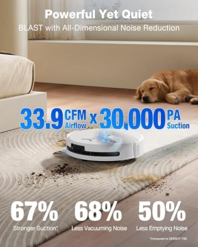 Image of ECOVACS Deebot T90 Pro Omni 2-in-1 Robot Vacuum Cleaner & Mop, 2026 New Launch, 30000 Pa Blast Suction, Self-Empty & Self-Wash Omni Station, Extra-Long Roller, AI Re-Mop 2.0, PowerBoost Technology