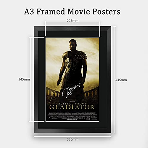 HWC Trading A3 FR Gladiator Film Poster Russell Crowe Ondertekend Gift FRAMED A3 Gedrukt Handtekening Film Geschenken… - Afbeelding 3
