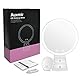 Auxmir Kosmetikspiegel LED Beleuchtet mit 3 Lichtfarben und Dimmbarer Helligkeit, Touchschalter, USB Aufladbar, Premium Schminkspiegel mit 2 Schubladen für Schminken Rasieren und Gesichtspflege