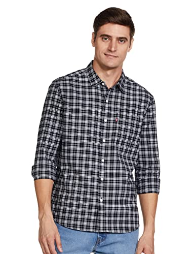 Image of Levi's Men's Cotton Striped Slim Fit Shirt