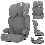Lorelli Auto Kindersitz Speed i-Size 100-150 cm, Mitwachsender Autositz für Kinder, Babysitz, Autokindersitz, Verstellbare Kopfstütze, Grau