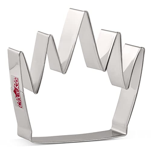 LILIAO King's Crown Cookie Cutter - 4.2 x 3.9 - Stainless Steel