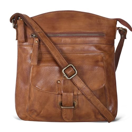 Oak Leathers Leather Crossbody Bag For Women With Adjustable Sling Strap - Medium Size Crossover Shoulder Handbag Purse4