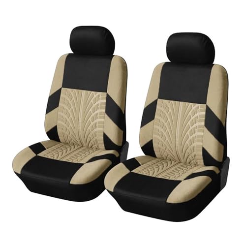 ELEKMPMGTD Fundas Asientos Coche para Citroën C4(Frente Beige)