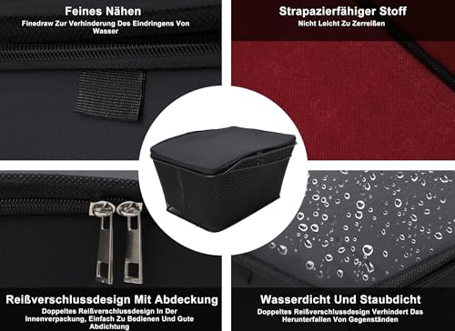 Cryfokt Fahrradkorb Hinten, Fahrradkorb aus Metalldraht mit Wasserdichter Abdeckung, 20L Fahrrad-Gepäckträger mit Großem Fassungsvermögen, Aufbewahrungskorb für Hintere Fahrradträger