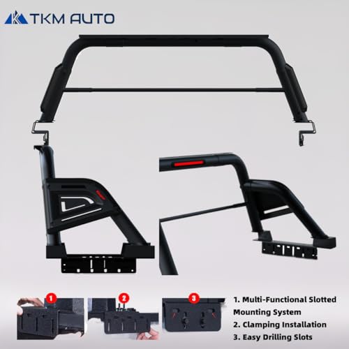 TKMAUTO SRBM015 Sport Bar Roll Bar Compatible with Tacoma/Ranger/Colorado/Canyon/JT Gladiator/Frontier - Thumbnail 4