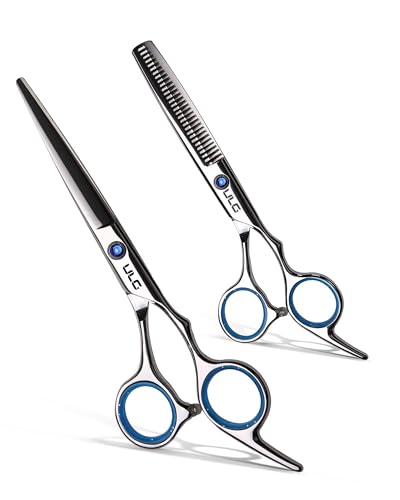 Raptor Shears Hair Cutting Scissors Thinning Shears Kit ULG Professional Barber Hairdressing Texturizing Salon...