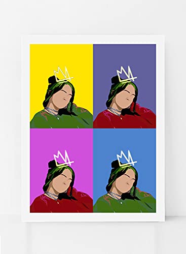 Boomah Accessories Billie Eilish Pop Art Poster with Frame