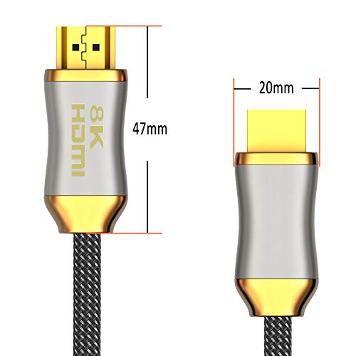 HDMI-Kabel 1m 8K HDMI Kabel 2.1 8K@60Hz 4K