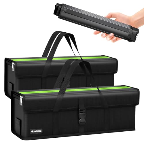 LEFHODA Fireproof E-Bike Battery Bag Case- 2pcs with 6-Layer Protection