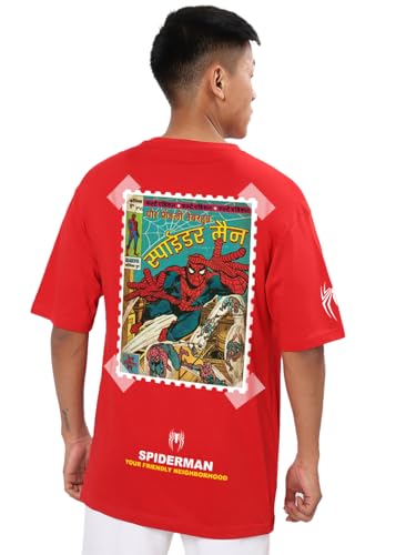 Image of Bewakoof Men's Cartoon Oversized Fit T-Shirt
