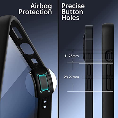 Image of DIZORO Samsung S25 Ultra Case, Compatible with Mag Safe, Matte Luxury Metallic Luster Flexible TPU Wireless Charging Shockproof Case with Camera Protector - 11 Peer Black