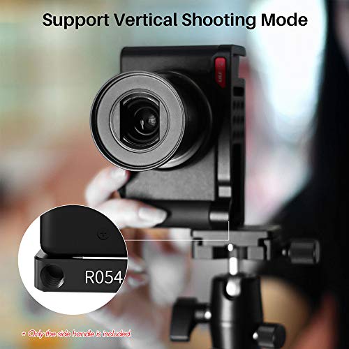 Cucudy R054 Extensão de metal para câmera Suporte de montagem de placa de base com parafusos de 1/4