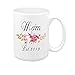 Produktbild Floral Quotes Mug Mom Est.2019 Coffee Mug Tea Cup Best Gift Idea For Mom/Girlfriend/Her/Friends/Coworkers 11 Ounce Big Ceramic White