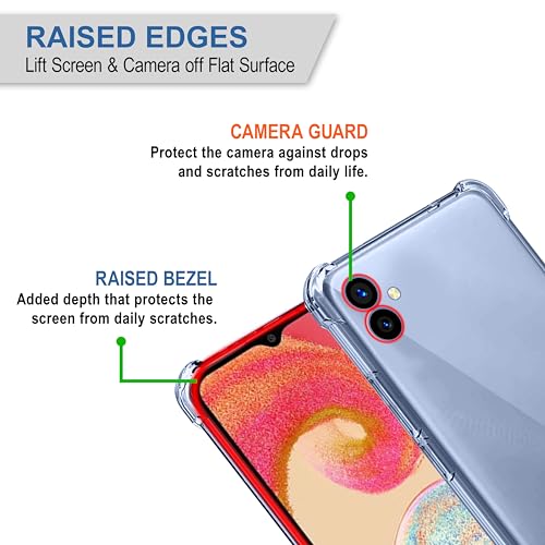 Image of CEDO Samsung Galaxy M04 / F04 / A04E (4G) Bumper Case | Soft Jel Flexible Thin Full Protection Shock Proof Clear TPU Back Case Cover for Samsung Galaxy M04 / F04 / A04E (4G) (Transparent)