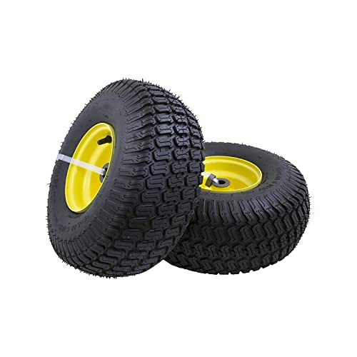 MARASTAR 21425 15x6.00-6" Front Tire Assembly Replacement Compatible with 100 and 300 Series John Deere Riding Mowers, 2 pack MARASTAR 21425 15x6.00-6" Front Tire Assembly Replacement Compatible with 100 and 300 Series John Deere Riding Mowers, 2 pack