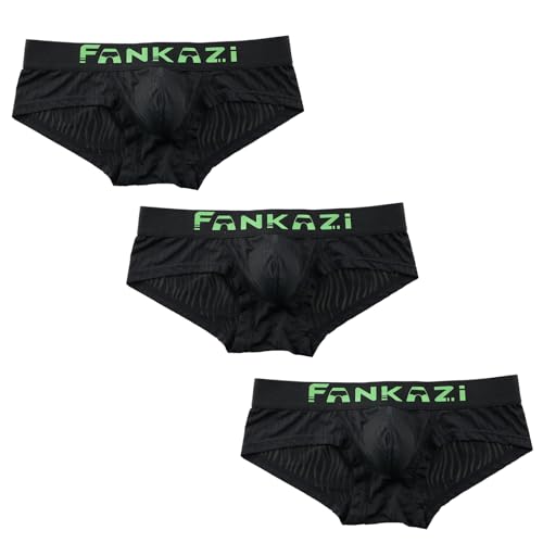 Gogobear Men's Underwear Low Waist Briefs Comfortable Soft Contour Pouch Underpants Athletic Casual Bikini Panties