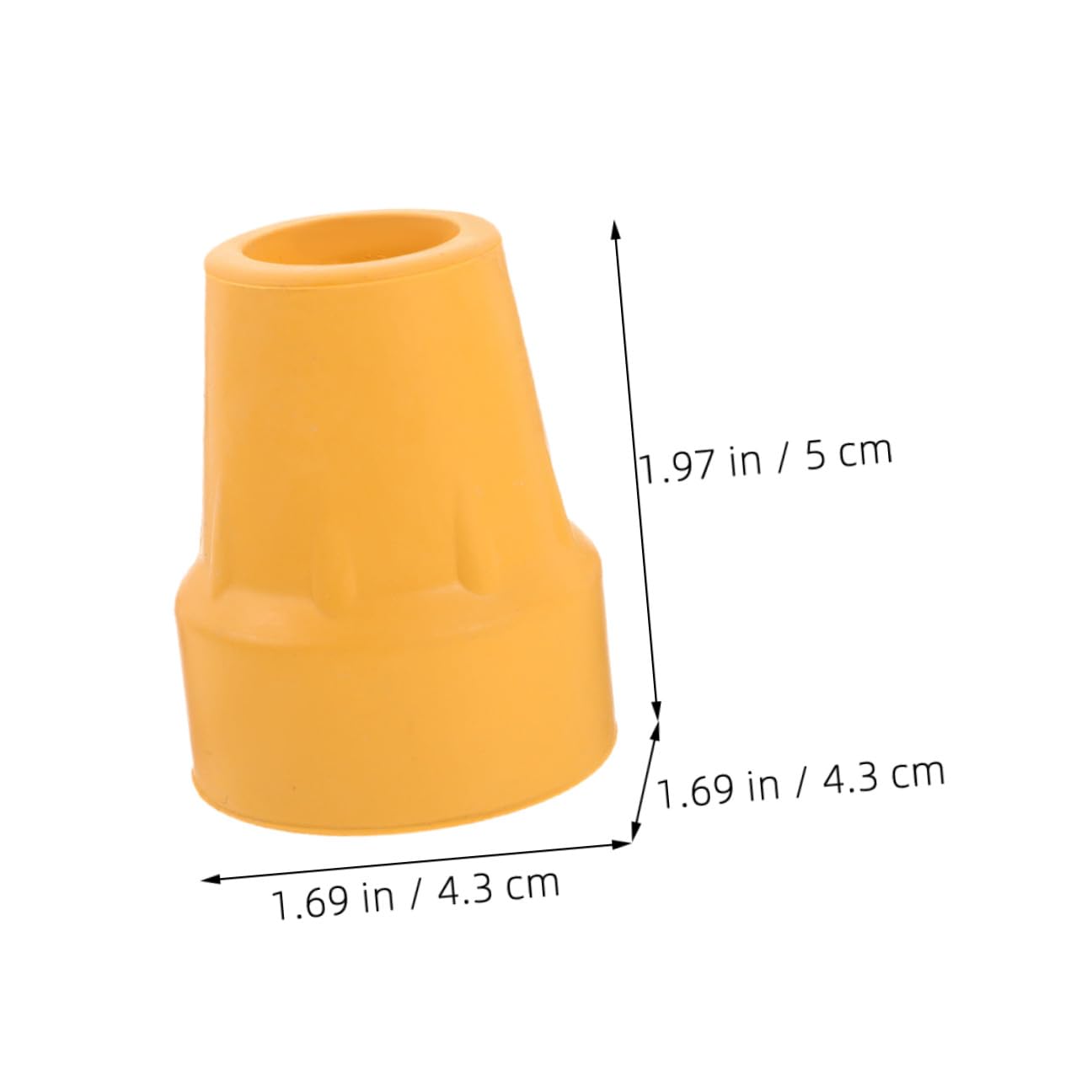 5 ensembles Coussinet Antidérapant Pour Tête Et Semelle Protection Pour Embouts De Canne Bâtons De Marche Robustes Embouts De Bâtons De Marche Embouts De 2 pièces * 5