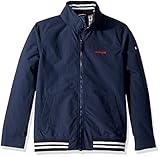 Normale Passform Tommy Hilfiger Herren Regatta Jacket with Magnetic Zipper Shell-Jacke, Marineblau Blazer, X-Large