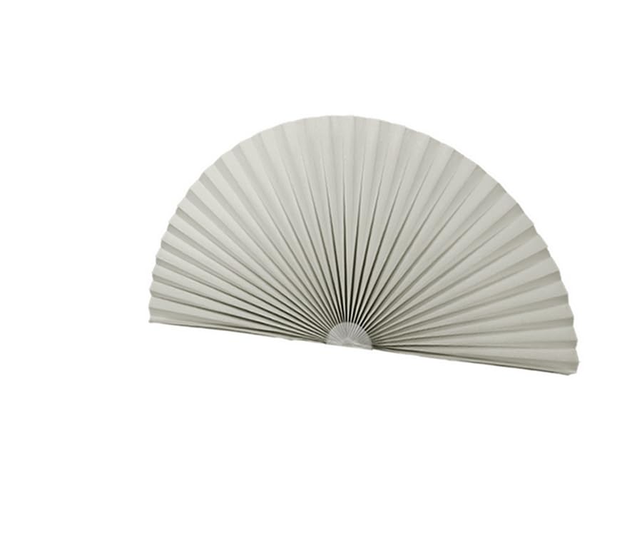 Semi Blackout Blind Window Pleated Blinds Non-Woven Fabric Arched Self-Adhesive Window Shade Curtain 46x23'' for Bedroom Blcony Office Decor 6 Pack (Light Grey)